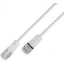 Cabo Patch Light SLIM KAT6A 10 Gigabit Wirewin, U/FTP, fichas translúcidas, 0,5 m, branco SLIM-L-UF-K6A-TL 0.5 WT