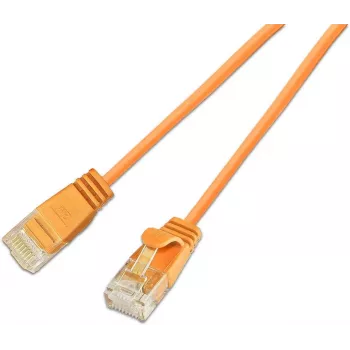 Cabo Patch Light SLIM KAT6A 10 Gigabit Wirewin redondo U/UTP Ø3,6 mm laranja 0,15 m (SLIM-L-UU-K6A 0.15 OR)