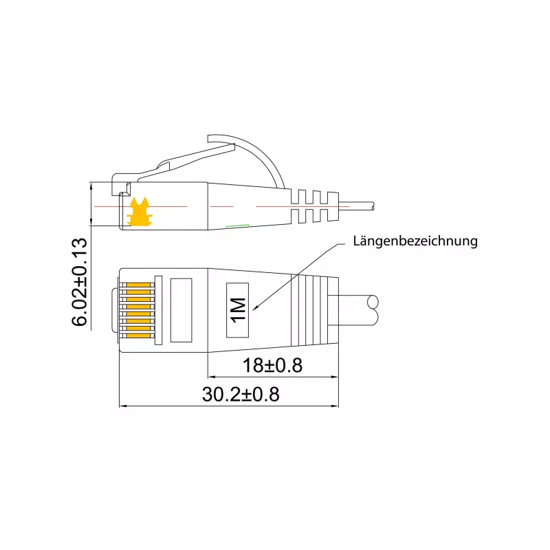 Cabo patch Cat.6 SLIM-Tough F/FTP Wirewin, 10 m, cinzento PKW-TOUGH-STP-K6 10.0