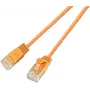 Cabo patch light SLIM CAT6A 10 Gigabit redondo Wirewin, U/UTP, Ø 3,6 mm, laranja (SLIM-L-UU-K6A 1.0 OR)