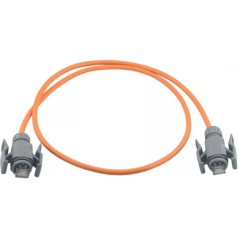 Cabo patch industrial Cat6a S/FTP PUR Wirewin, 5 m, laranja, RJ45 IP67 PKW-I2-SF-K6A-PUR 5.0 OR