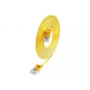 Cabo patch Cat.6 SLIM-Light U/UTP Wirewin 7,5 m amarelo PKW-LIGHT-K6 7.5 GE