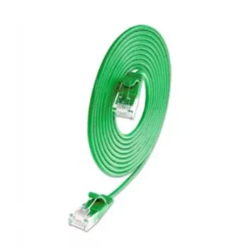 Cabo patch light SLIM KAT6A 10 Gigabit redondo Wirewin, U/UTP, Ø 3,6 mm, verde (SLIM-L-UU-K6A 1.5 GN)