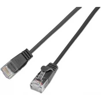 Cabo patch light SLIM KAT6A 10 Gigabit redondo Wirewin, U/UTP, Ø 3,6 mm, preto (SLIM-L-UU-K6A 5.0 BK)