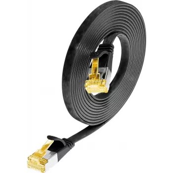 Cabo patch SLIM Cat6a U/FTP Wirewin 5 m preto PKW-STP-SLIM-K6A 5.0 SW