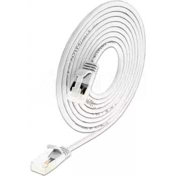 Cabo Light Patch redondo U/FTP Cat 6a Wirewin branco 5,0 m fino, blindado, PoE, cabo delgado flexível para aplicações especiais (PKW-LIGHT-STP-K6A 5.0 WS)