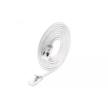 Cabo Light Patch redondo U/FTP Cat 6a Wirewin branco 5,0 m fino, blindado, PoE, cabo delgado flexível para aplicações especiais (PKW-LIGHT-STP-K6A 5.0 WS)