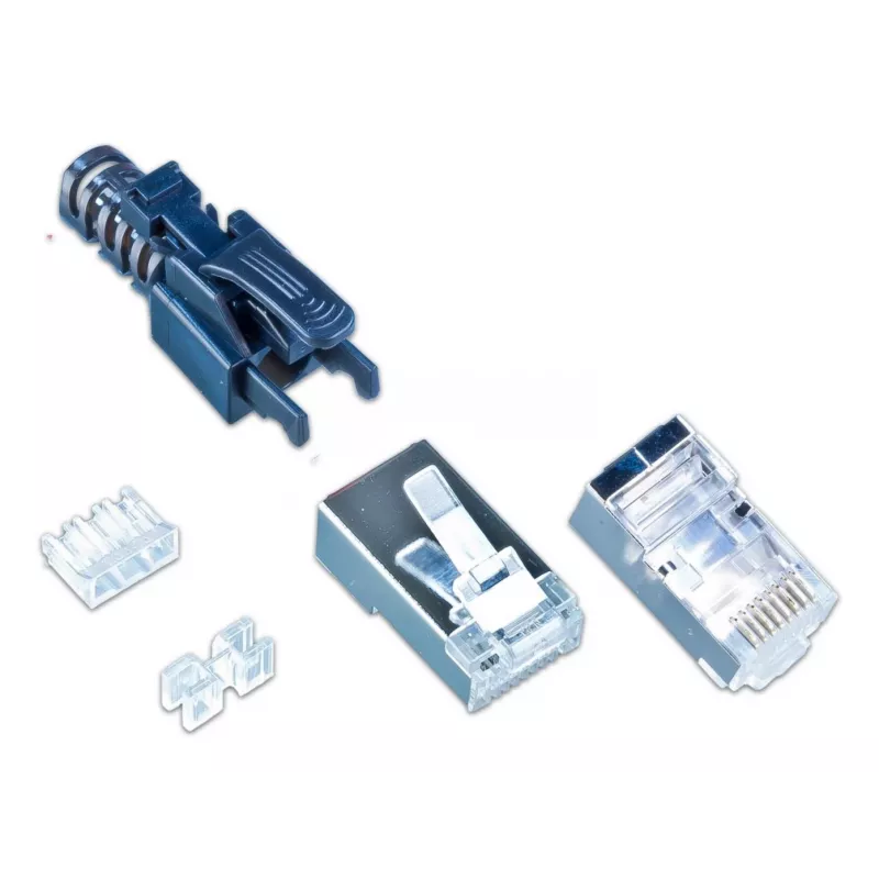 Ficha de campo RJ45 Wirewin MOD SL KAT6A STP 10 SW, Cat6A, blindada, pack de 10