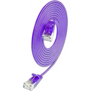 Cabo patch light SLIM KAT6A 10 Gigabit redondo Wirewin, U/UTP, Ø 3,6 mm, violeta (SLIM-L-UU-K6A 3.0 VT)