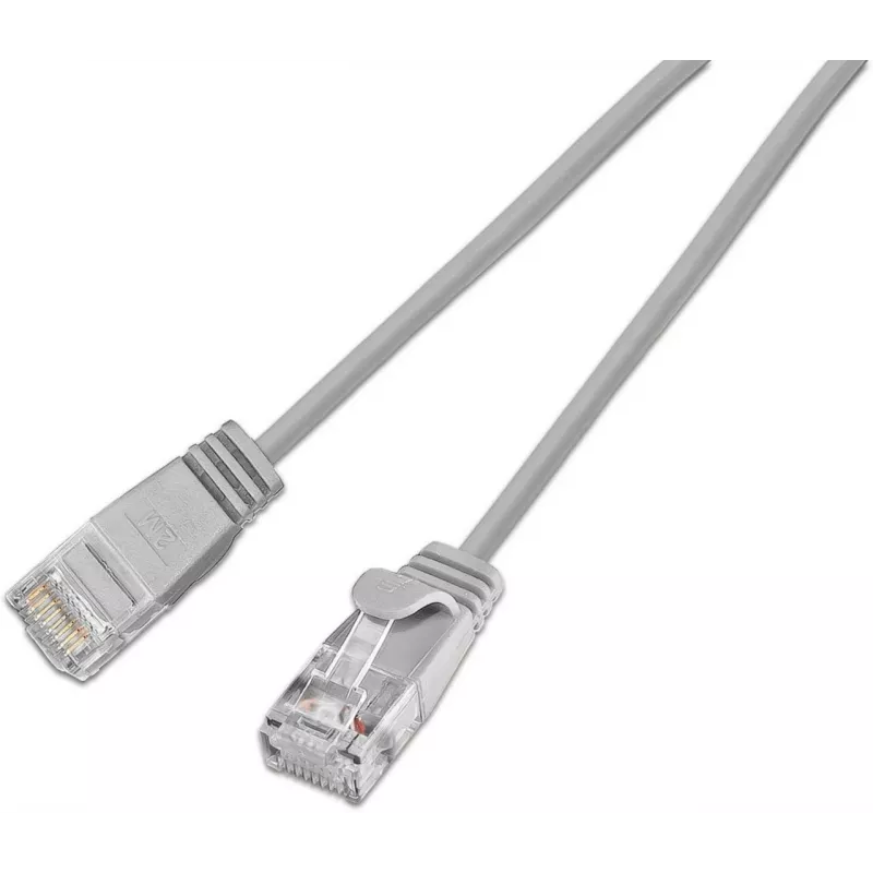 Cabo patch SLIM Cat.6A 10 Gigabit U/UTP Wirewin, 5,0 m, cinzento SLIM-L-UU-K6A 5.0
