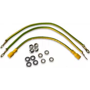 Conjunto de ligação à terra Wirewin WCAB PS2 - barra de terra em aço revestido a cobre, cabo de cobre multifilar 2,5 mm², 4-6 pontos de ligação