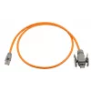 Cabo patch industrial Wirewin Cat6A, bainha PUR anti-UV, S/FTP, laranja, IP67 RJ45, 2 m PKW-I1-SF-K6A-PUR 2.0 OR