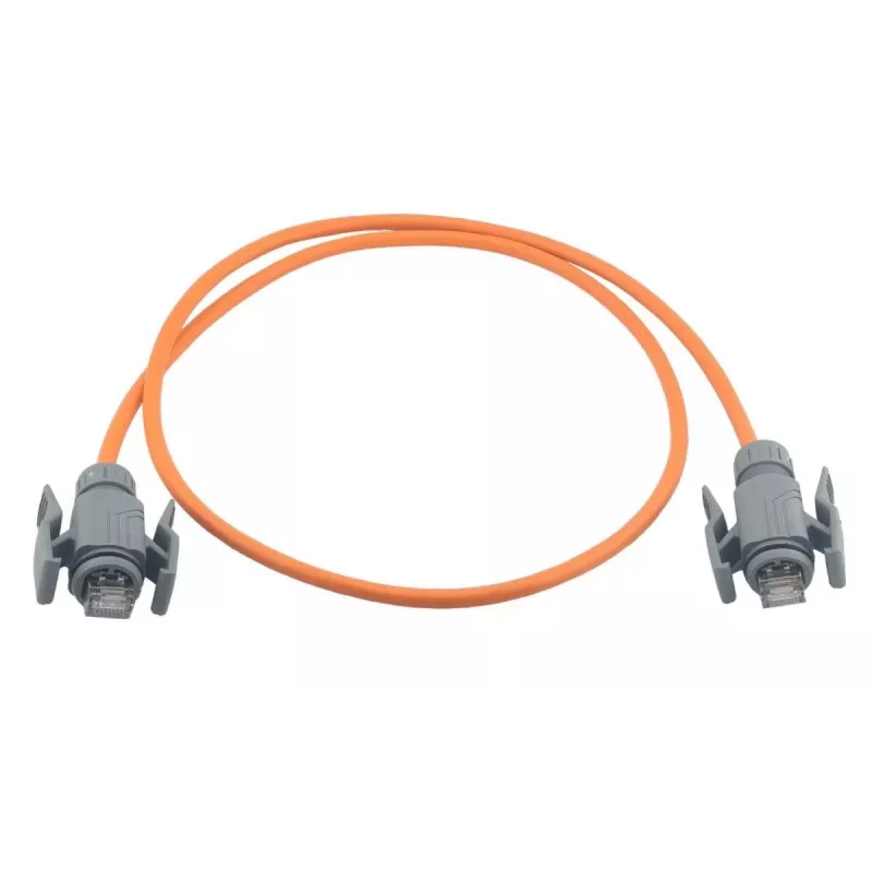 Cabo patch industrial Wirewin Cat6A S/FTP PUR, 7,5 m, laranja, IP67 RJ45 PKW-I2-SF-K6A-PUR 7.5 OR