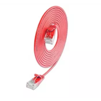 Cabo patch leve redondo Wirewin SLIM KAT6A 10 Gigabit, U/UTP, Ø 3,6 mm, vermelho (SLIM-L-UU-K6A 0.1 RD)