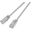 Cabo patch leve Wirewin SLIM Cat6A 10 Gigabit redondo, U/UTP, Ø 3,6 mm, cinzento (SLIM-L-UU-K6A 2.0)