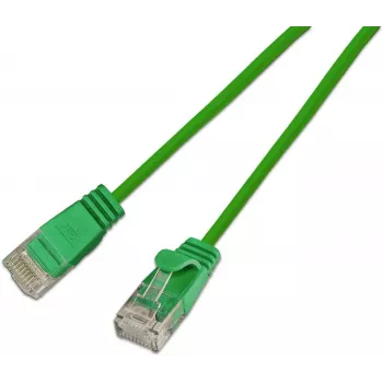 Cabo patch Wirewin Slim Cat.6A 10 Gigabit U/UTP, 5 m, verde SLIM-L-UU-K6A 5.0 GN