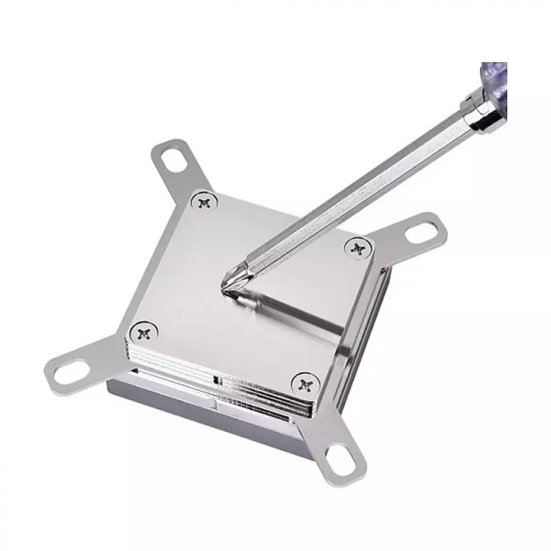 Bloco de água para CPU Thermaltake Pacific W8 prateado