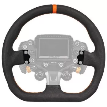 Aro de volante em Alcantara Simagic ZS-320CD, 320mm, forma D, PCD 6x70mm, sem cubo