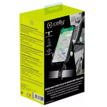 Suporte de bicicleta universal CELLY Armor para smartphones até 6,7 polegadas, preto