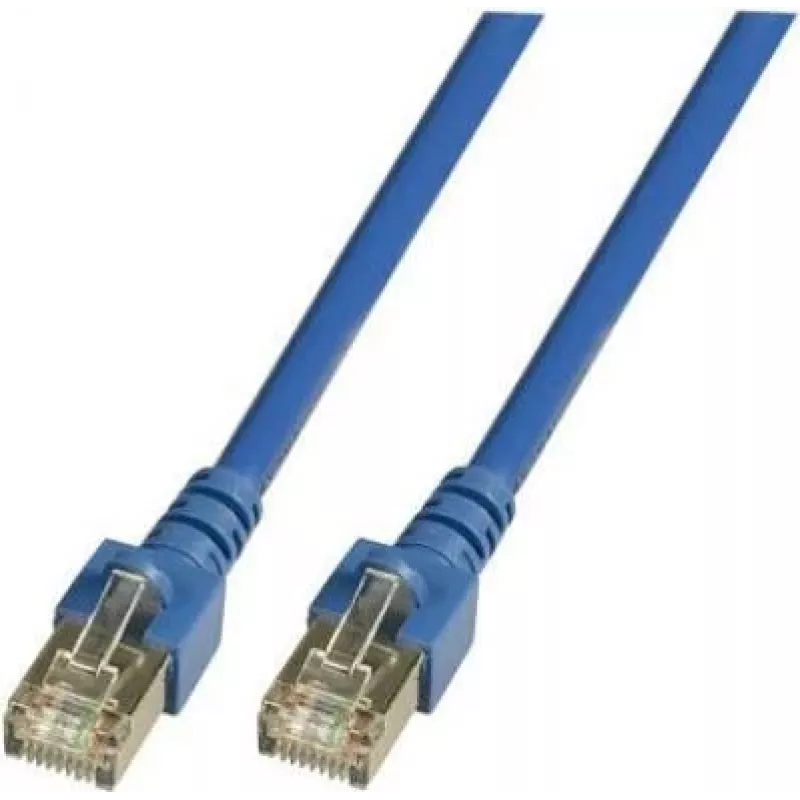 EFB-Elektronik Cabo de rede Cat.5e SF/UTP, RJ45, CCA, PVC, azul, 1,5 m K5459.1,5