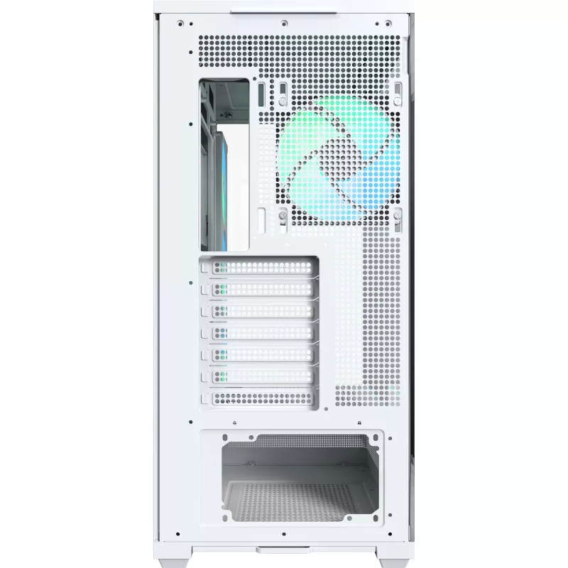 MONTECH TG3 Caixa de PC, vidro temperado x2, branco