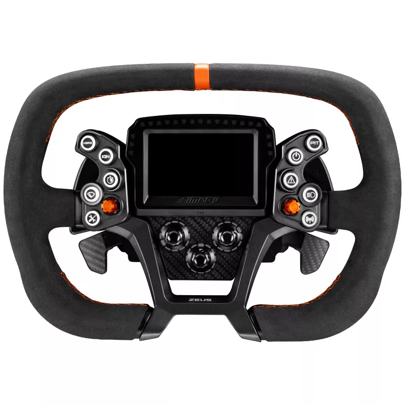 Volante Simagic ZGT-320MS em pele camurça, 320 mm, sem cubo