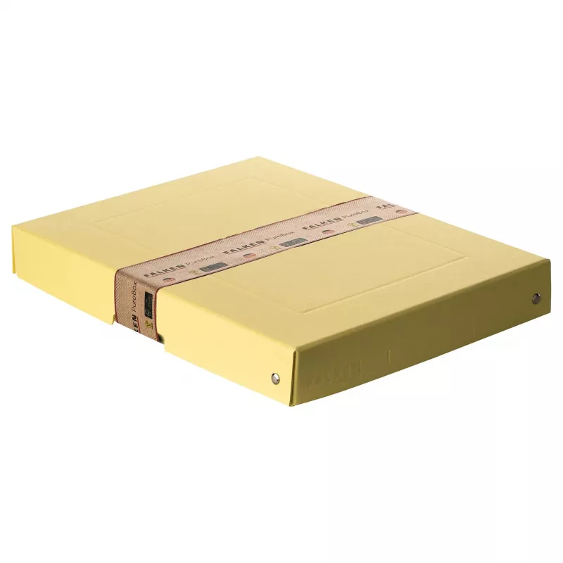 Caixa de armazenamento FALKEN PURE 500 folhas amarelo pastel 24,0 x 32,0 x 4,0 cm, 1 unid. (22001928000F)