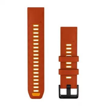 Garmin QuickFit 22 bracelete de relógio, silicone, Autumn Orange/Spark Orange