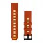 Garmin QuickFit 22 bracelete para relógio, silicone, Autumn Orange/Spark Orange