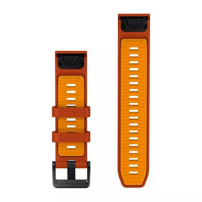 Garmin QuickFit 22 bracelete para relógio, silicone, Autumn Orange/Spark Orange