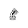 Thermaltake Pacific G1/4 PETG Tube conector de compressão duplo de 45 graus cromado