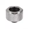 Conector de compressão Thermaltake Pacific C-PRO G1/4 para tubo PETG 16mm de diâmetro exterior cromado