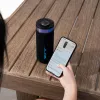 Altifalante Bluetooth portátil JLab Go Party com potência de saída de 20W, resistência à água IPX6, bateria de 15 horas, microfone integrado, modos de luz, preto