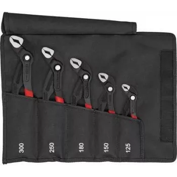 Conjunto de alicates de bomba de água KNIPEX Cobra 5 peças em bolsa dobrável 00 19 55 S5