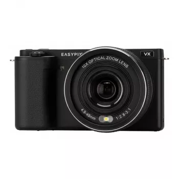 Câmara Digital com Ecrã Articulado Easypix PowerPro VX6430 - 64MP, zoom ótico 10x, Vídeo 4K, Preto 20205