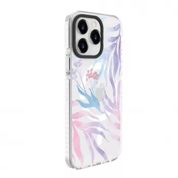 Capa Evelatus para Apple iPhone 15 Pro PC+TPU com MagSafe - Estampa floral personalizada