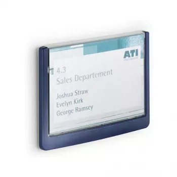 DURABLE CLICK SIGN placa de porta 149 x 105,5 mm, azul-escuro, 486107