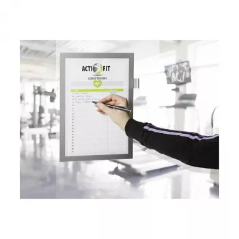 DURABLE DURAFRAME NOTE A4 moldura informativa autoadesiva, preta 499323