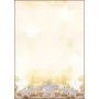 Sigel papel com motivo natalício estrelas brilhantes - A4 (210 x 297 mm) - 90 g/m² - 100 folhas (DP029)