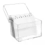 MAUL caixa de fichas em acrílico A6, cristal transparente incl. 100 fichas e separadores A-Z (19528-05)