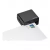 MAUL abridor de cartas elétrico, a pilhas, preto, rodas de corte em aço inoxidável, caixa em plástico (75618-90)