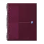 Oxford International Collegeblock caderno, DIN A4+, quadriculado, capa dura, encadernação em espiral, 80 folhas, preto 400191241