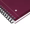 Oxford International Collegeblock caderno, DIN A4+, quadriculado, capa dura, encadernação em espiral, 80 folhas, preto 400191241
