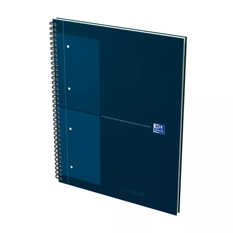 Oxford International Collegeblock caderno, DIN A4+, quadriculado, capa dura, encadernação em espiral, 80 folhas, 1 unid. 400191243