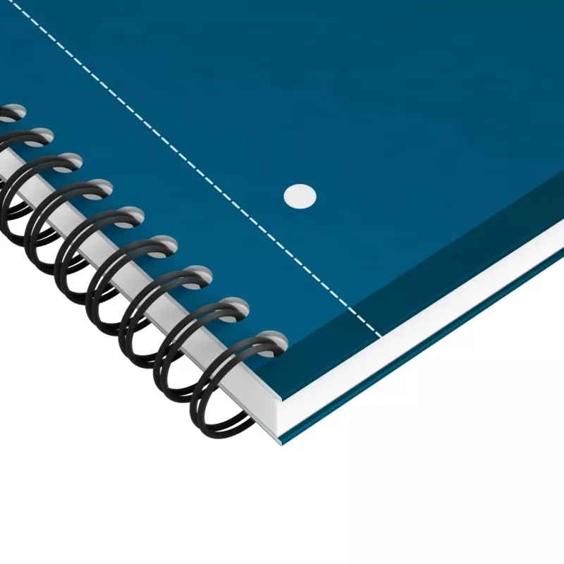 Oxford International Collegeblock caderno, DIN A4+, quadriculado, capa dura, encadernação em espiral, 80 folhas, 1 unid. 400191243