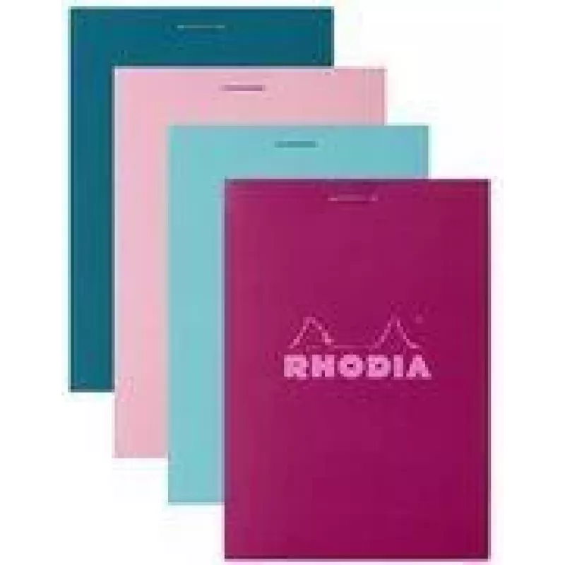 Rhodia N.º 11 caderno quadriculado A7, várias cores, 80 folhas, pack de 10 11295C