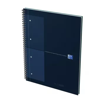 Oxford International College caderno A4+ quadriculado capa dura encadernação em espiral 80 folhas 400191240