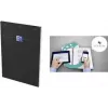 Oxford Smart bloco de notas, A4, quadriculado, 80 folhas, preto 400191246