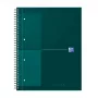 Bloco de notas Oxford International College, A4+, quadriculado, capa dura, encadernação em espiral, 80 folhas 400191242