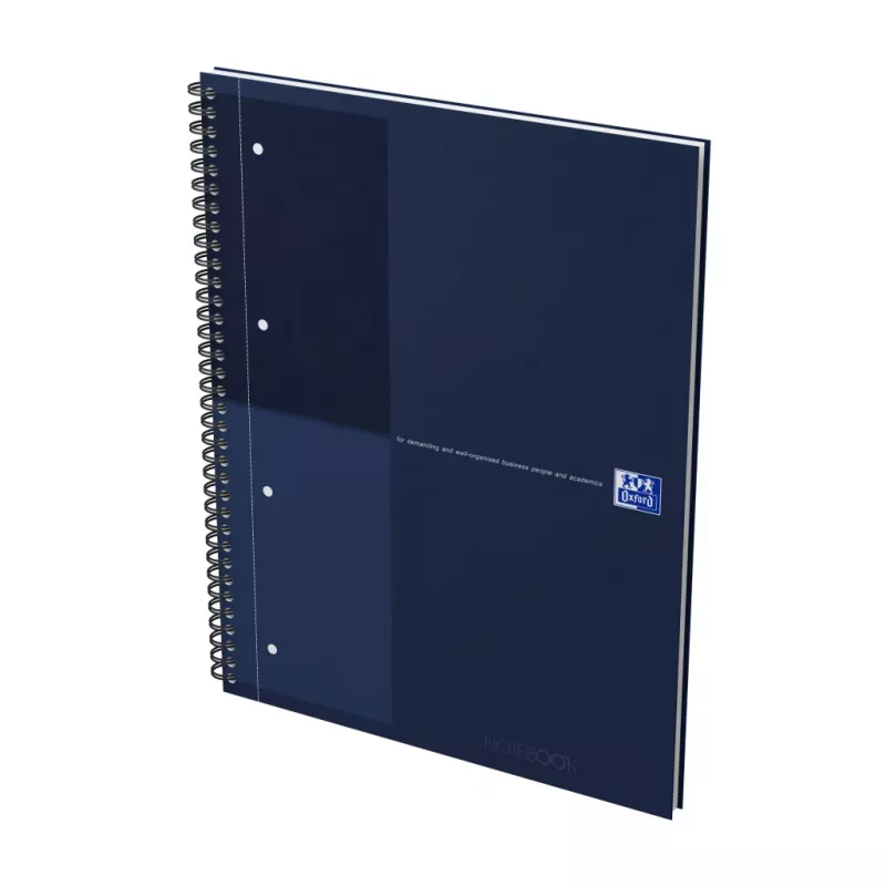 Bloco de notas Oxford International College, A4+, pautado, capa dura, encadernação em espiral, 80 folhas, 1 unid. (400194458)